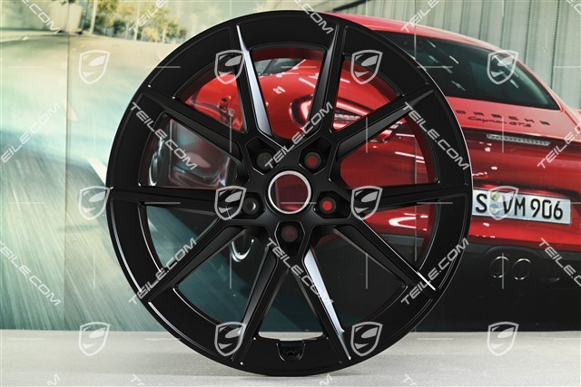 21" Carrera S Felge, 11,5J x 21 ET79, schwarz seidenmatt