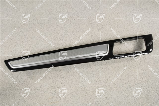 Blende, Tür, vorne und hinten, Aluminium gebürstet, L
