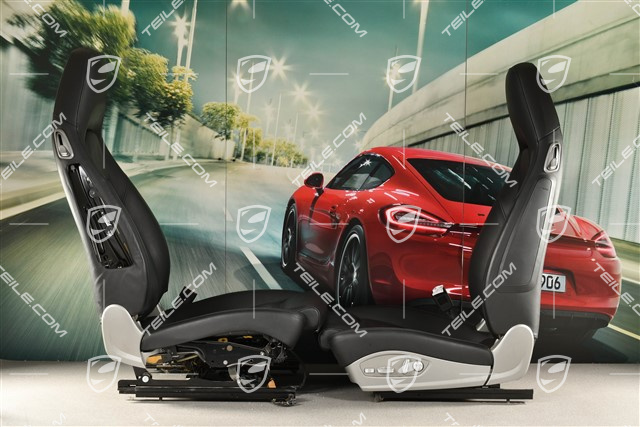 Sitze, el. einstellbar, 14 Wege, Heizung, Lordosenstütze, Leder, schwarz, Satz, L+R