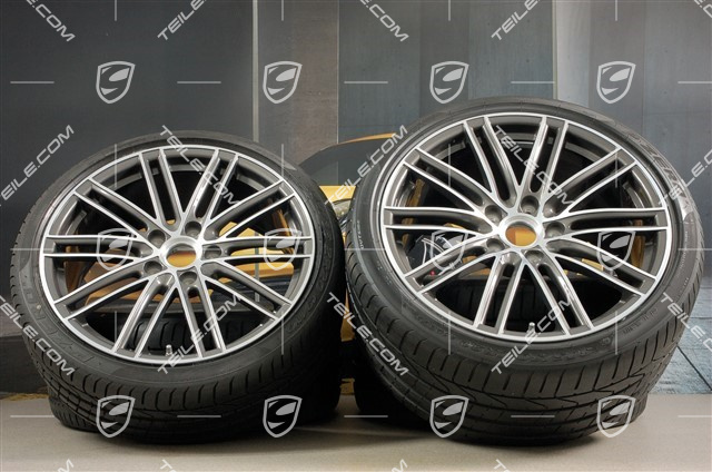 20" Sommerräder Satz 911 Turbo IV, Felgen 8,5J x 20 ET49 + 11,5J x 20 ET56 + NEUE Sommerreifen 245/35 R20 + 305/30 R20