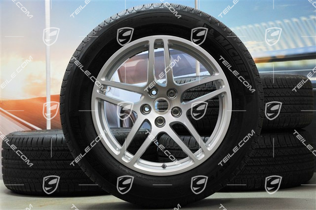 18" "Macan S" Ganzjahresräder Satz, Felgen 8J x 18 ET21 + 9J x 18 ET21, Michelin Reifen 235/60 ZR 18 + 255/55 ZR 18, mit RDK-Sensoren