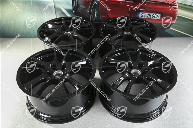 21" Felgensatz Cayenne Sport / GTS, Felgen 10Jx21 ET50 + 10Jx21 ET50, in schwarz