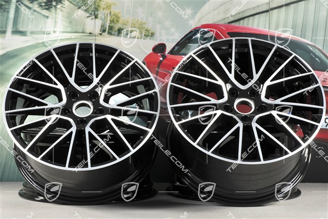 21" Felgensatz Cayenne RS Spyder, 11J x 21 ET49 + 9,5J x 21 ET46, für den Cayenne Coupé, schwarz hochglanz