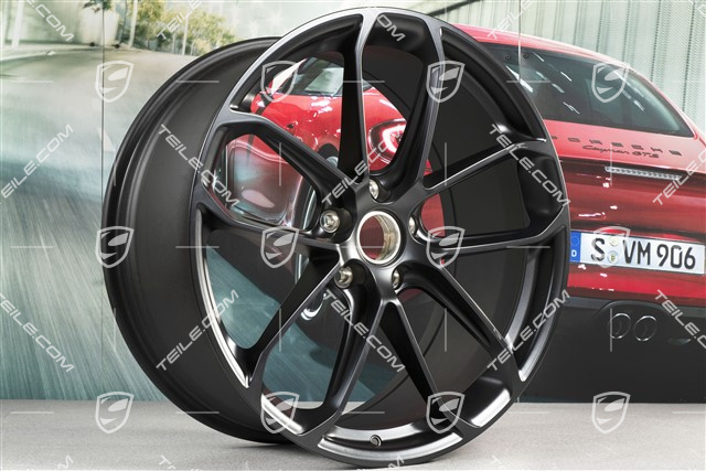 22" felgi GT, komplet, 10J x 22 ET48 + 11,5J x 22 ET52, czarny satynowy półmat