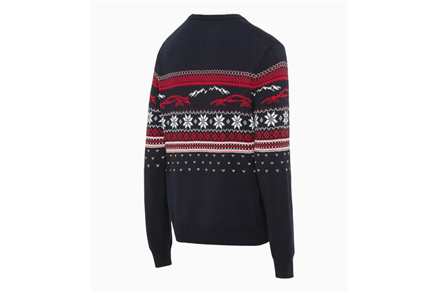 Strickpullover – Christmas / Weihnachten, blau, Größe 3XL / XXXL