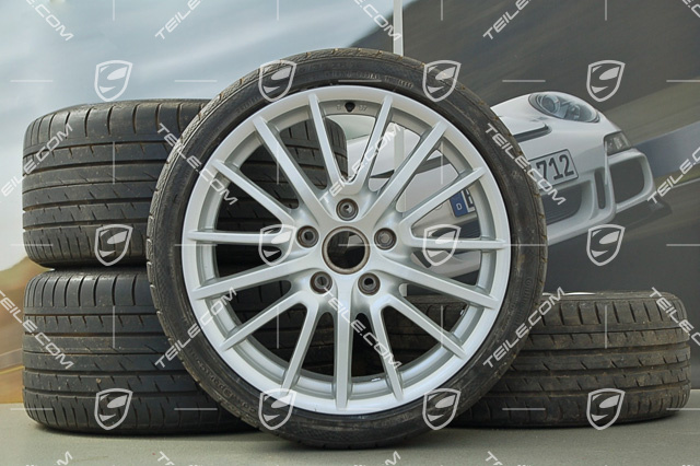 19" Sommerräder Satz SportDesign, 8 J x 19 ET 57 + 11 J x 19 ET 67, mit Reifen 235/35 ZR 19 + 295/30 ZR 19,  für C2/C2S
