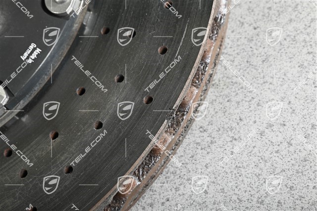PCCB Ceramic brake disc, GT3/GT3RS/GT2RS, damaged, L