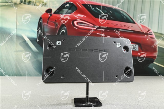 Front bumper number / Licence plate support, Black matte, GT2 RS