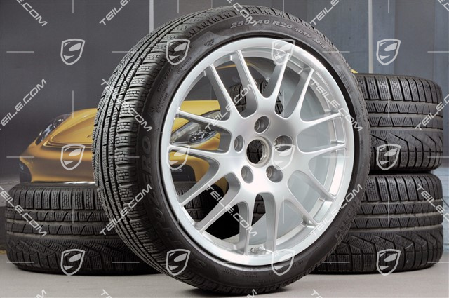 20-inch RS Spyder winter wheel set, wheels: 9,5J x 20 ET65 + 10,5J x 20 ET65 + Pirelli winter tyres 255/40 R20 + 285/35 R20 + TPM sensors