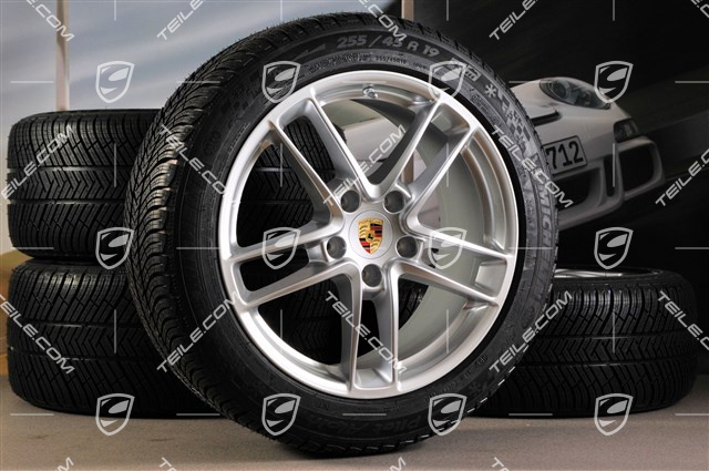 19-inch TURBO II winter wheel set, wheels 9J x 19 ET 60 + 10J x 19 ET61 + tyres Michelin Pilot Alpin 4, 255/45 R19+285/40 R19, with TPM
