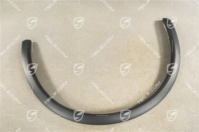 Wide wheel arch, front wing / fender moulding, black, L