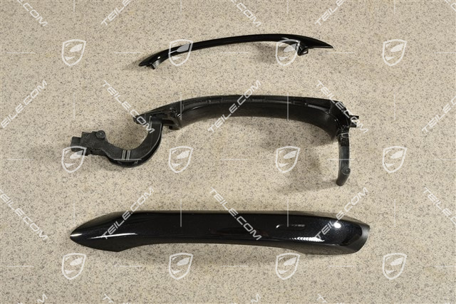 Türgriff, Keyless, Aluminium Paket Schwarz, R