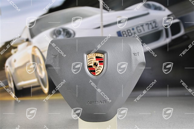 Airbag, 3-spoke, plastic, stone grey Airbag, 3-spoke, plastic, stone grey
