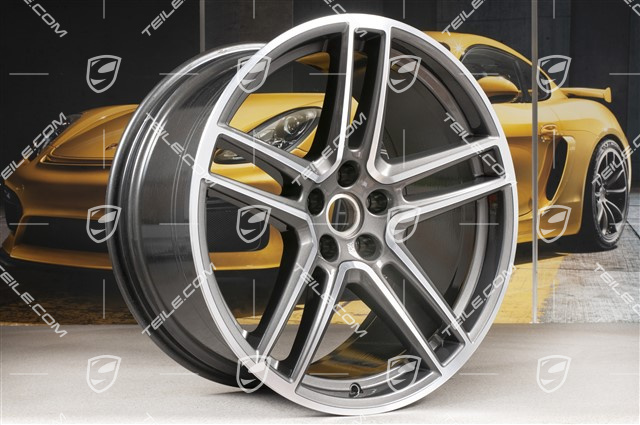20" Felgensatz "Macan Turbo", 9J x 20 ET26 + 10J x 20 ET19, BORBET, Titan