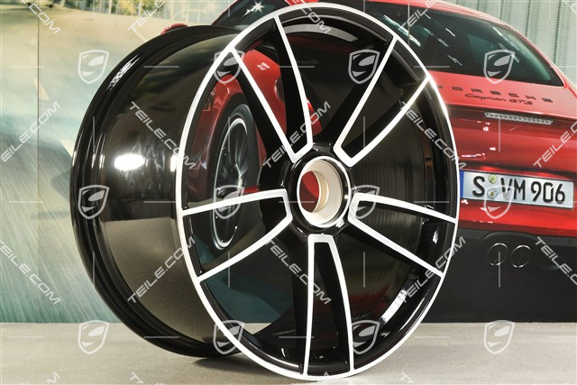 21-inch wheel rim Turbo S, 11J x 21 ET66, black high gloss