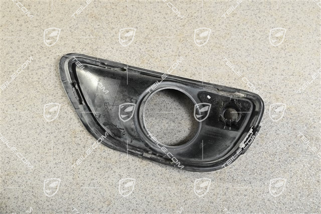 Trim for fog light, Black, R
