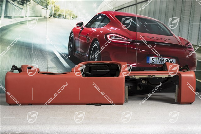 Dashboard trim, Glove box, leather, Boxster red