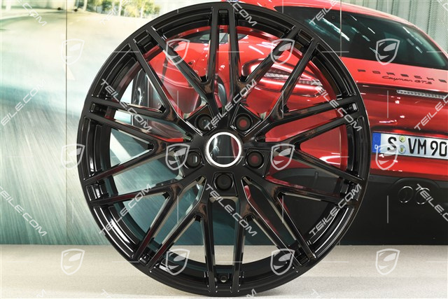 21" Felge Cayenne RS Spyder Design, 9,5J x 21 ET46, schwarz hochglanz