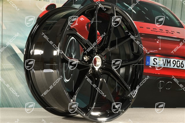 21-inch wheel rim "GT Design", 9,5J x 21 ET 27, black high gloss