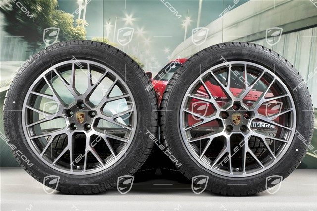 20-inch "RS Spyder Design" winter wheels set, rims 9J x 20 ET26 + 10J x 20 ET19, Dunlop Winter Sport 4D winter tyres 265/45 R20 + 295/40 R20, with TPMS