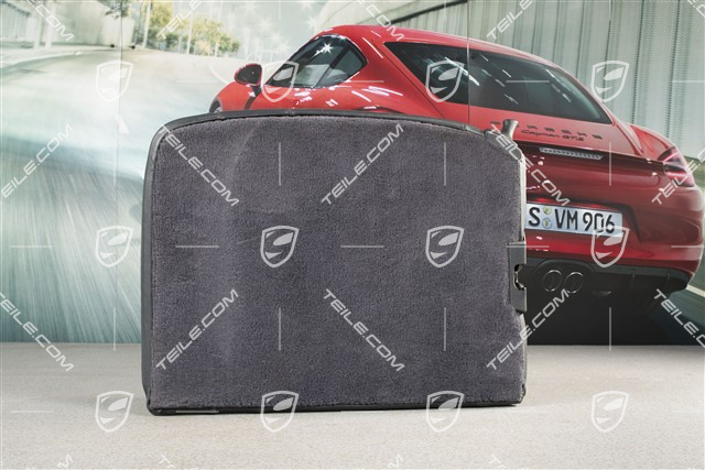 Back seat backrest, leather, metropole blue, Cabrio, R