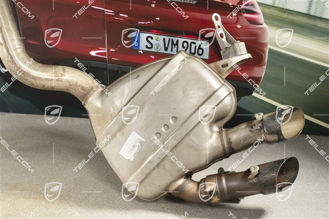 Middle silencer Complete with Rear Silencer L+R, 3.0/3.6L 250/265/294/324kW