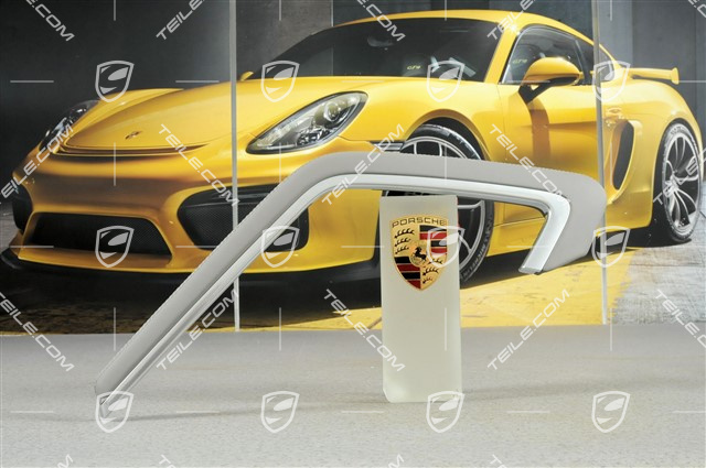 Rączka/uchwyt, skóra, popielata platinum grey, R Rączka/uchwyt, skóra, popielata platinum grey, R