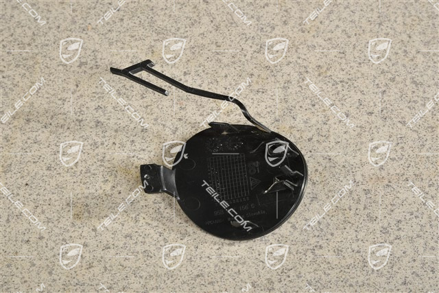 Towing hook lug cover / cap / trim, front bumper basic, R