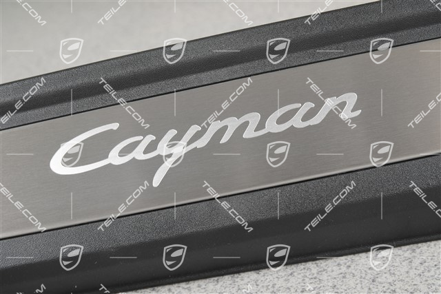 Einstiegleiste, Edelstahl, mit Schriftzug "Cayman", R