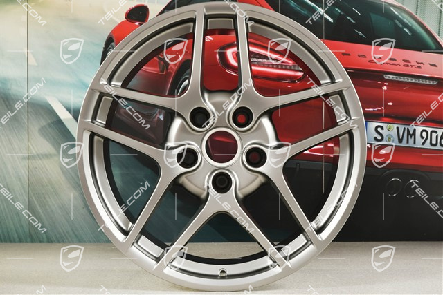 19" felga Carrera S II, 11J x 19 ET67, Platinum półmat
