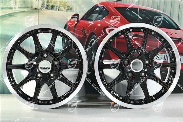 18" Felgensatz GT3 SportDesign, 7,5J x 18 ET50 + 10J x 18 ET65, czarne