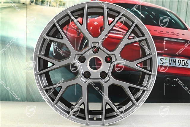 20+21" RS Spyder Felgensatz, 8,5J x20 ET50 + 11,5J x 21 ET79, Darksilver