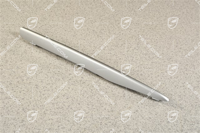 Front bumper retaining frame, upper cover, Titan Metallic, L