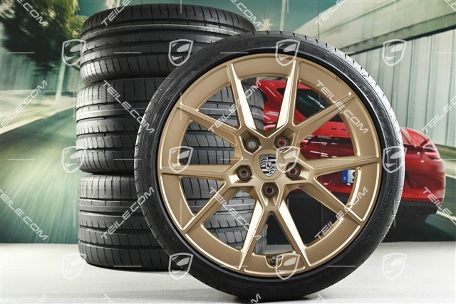 20+21" Koła letnie Carrera S, felgi 8,5J x 20 ET50 + 11,5J x 21 ET79, opony letnie Goodyear 245/35 R20 + 315/30 R21