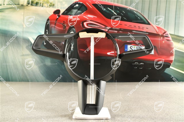 Blende, Lenkrad, Schwarz mit Dunkelsilber