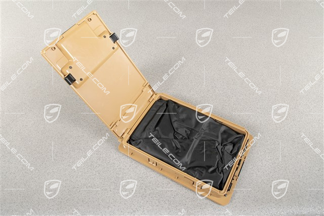 Ski bag, Tufting velour, Sand Beige