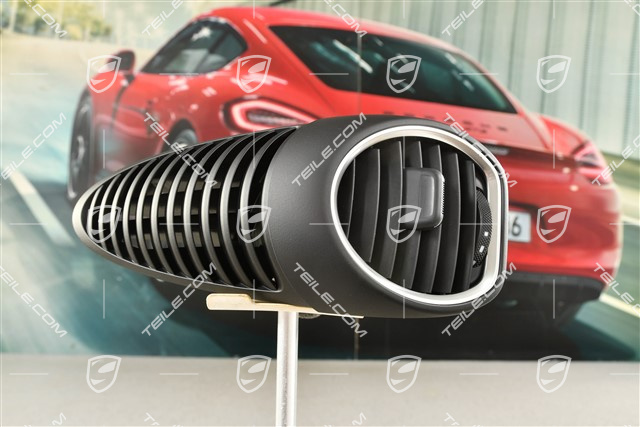 Dashboard centre vent / nozzle, black, L