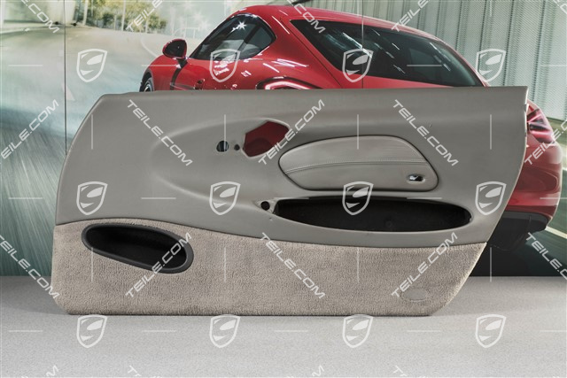 Tapicerka drzwi z blendą airbaga, bez głośnika, skóropodobna, Graphite grey, R