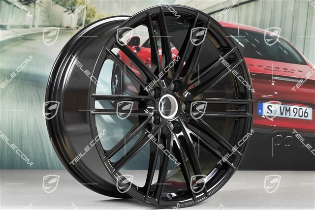 22" Felgensatz Turbo IV, 10J x 22 ET48 + 11,5J x 22 ET61, schwarz hochglanz