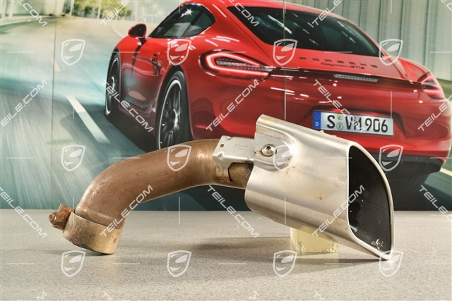 Turbo, exhaust system tail pipe, outer, L