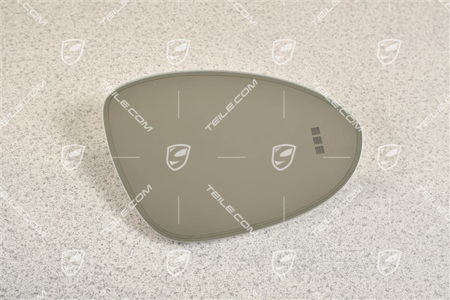 Spiegelglas, autom. abblendbarer Außenspiegel, konvex, R