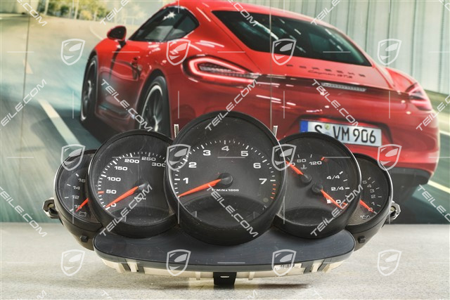 Instrument cluster / Speedometer, C4, 6-speed manual gearbox, broken glass