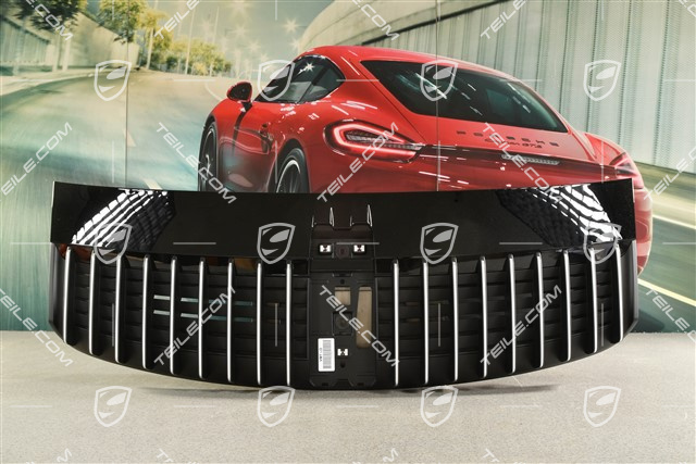 Coupe, ventilation grille with moulding trim in Galvano silver, for rear lid