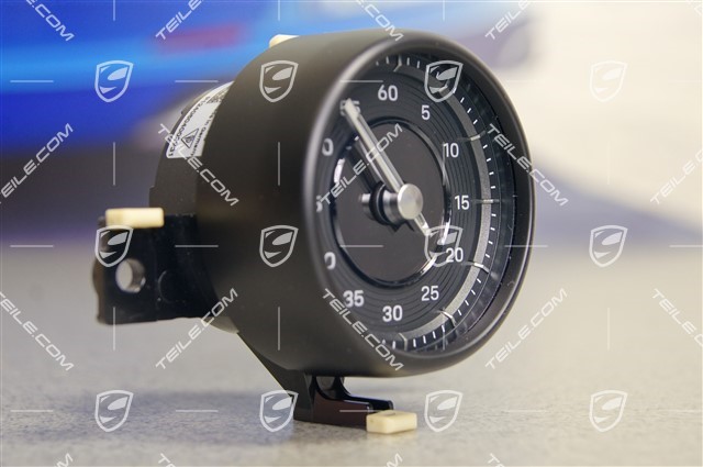 Stopp watch analog, Sport Chrono Paket Plus, matt black / galvano silver