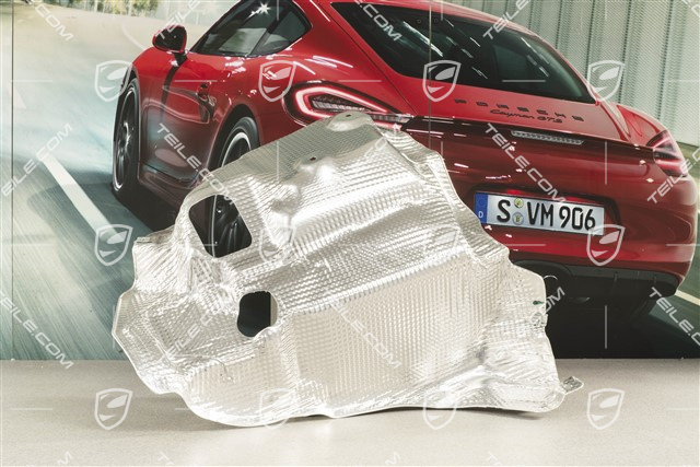 Heat shield, rear, L