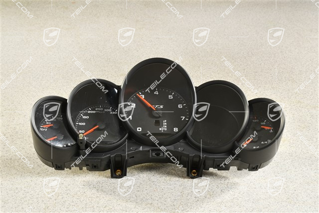 Instrument cluster / Speedometer, PDK, Black Dials GTS