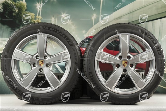 20" Cayenne COUPE Sport Classic Winterräder Satz, Felgen 9J x 20 ET50 + 10,5J x 20 ET55 + Michelin Winterreifen 275/45 R20 + 305/40 R20, mit RDK-Sensoren