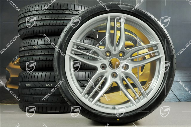 20" SportDesign Sommerräder Satz, Felgen 8,5J x 20 ET51 + 11J x 20 ET52 + Pirelli Pirelli P Zero Sommerreifen 245/35 Z20 + 305/30 Z20, mit RDK-Sensoren