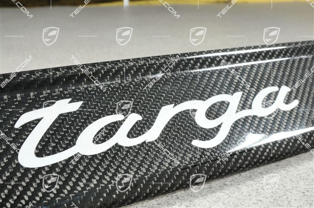 Einstiegleiste Carbon, "TARGA" Schrüftzug, LINKS