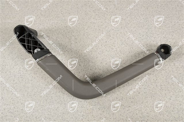 Zuziehgriff, Leder, Achatgrau, Vorne = Hinten, R